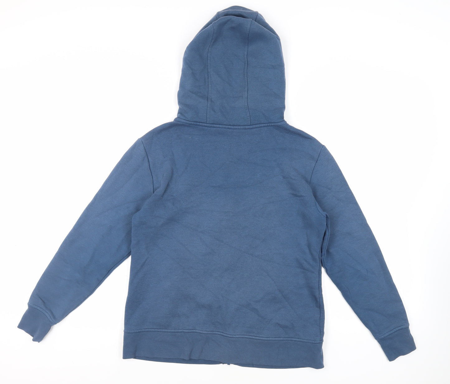 LA Gear Womens Blue Cotton Full Zip Hoodie Size M Zip - Logo Pockets