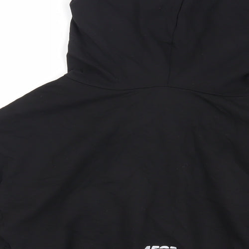 ASOS Womens Black Cotton Pullover Hoodie Size 8 Pullover - Cut Out Detail