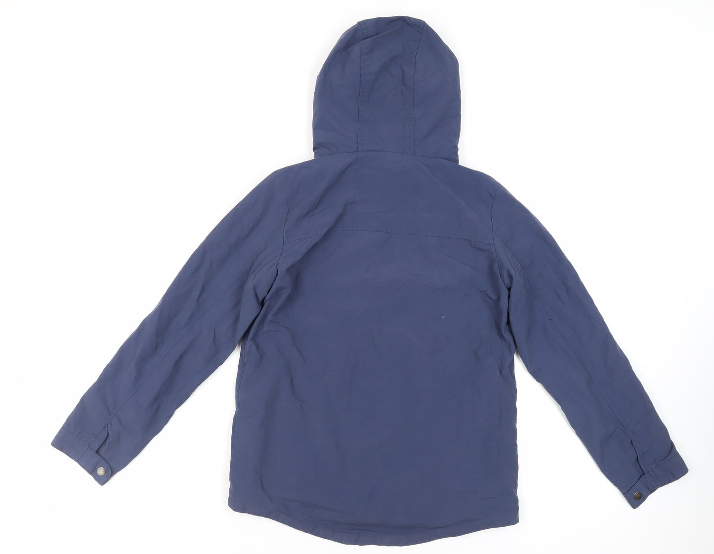 Fat Face Girls Blue Jacket Size 10-11 Years Zip - Hooded