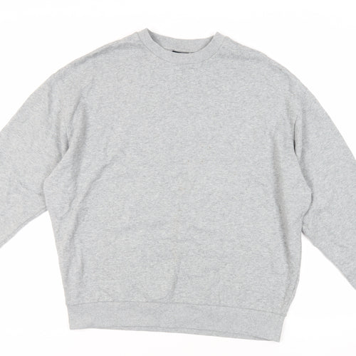 ASOS Womens Grey Cotton Pullover Sweatshirt Size M Pullover