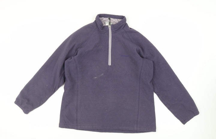 Rohan Womens Blue Polyester Pullover Sweatshirt Size M Zip - Logo