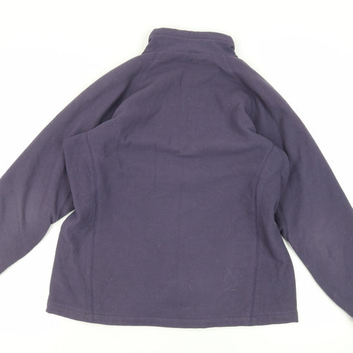 Rohan Womens Blue Polyester Pullover Sweatshirt Size M Zip - Logo