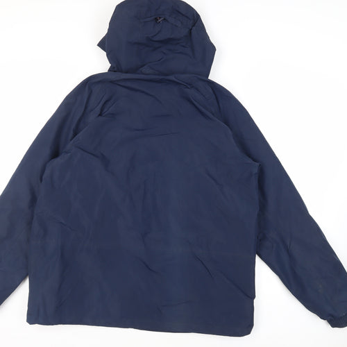 Mountain Warehouse Mens Blue Windbreaker Coat Size XL Zip - Technical Outdoors Waterproof Logo