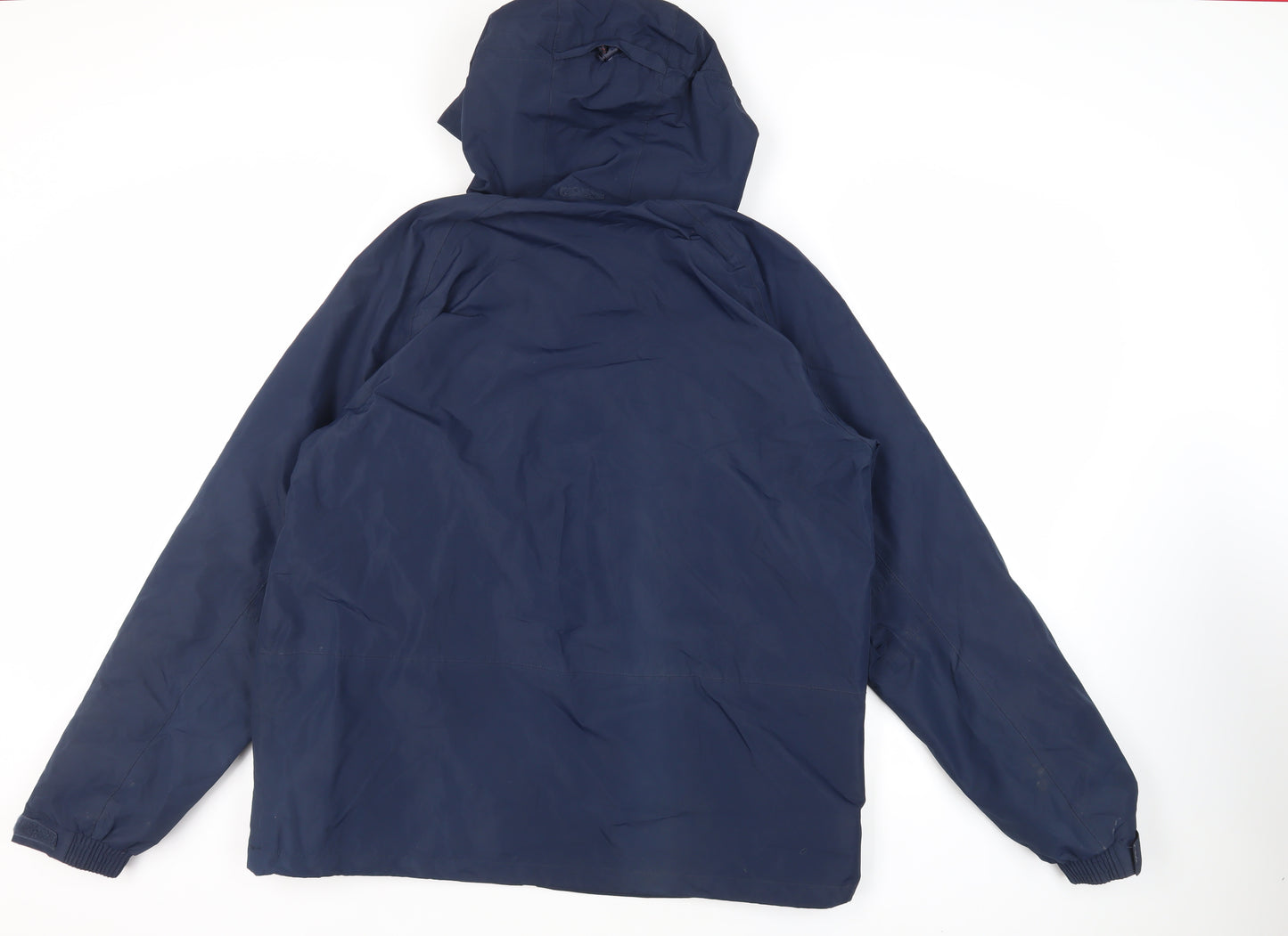 Mountain Warehouse Mens Blue Windbreaker Coat Size XL Zip - Technical Outdoors Waterproof Logo