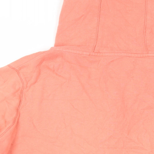 NEXT Womens Orange Cotton Full Zip Hoodie Size 18 Zip - Pockets