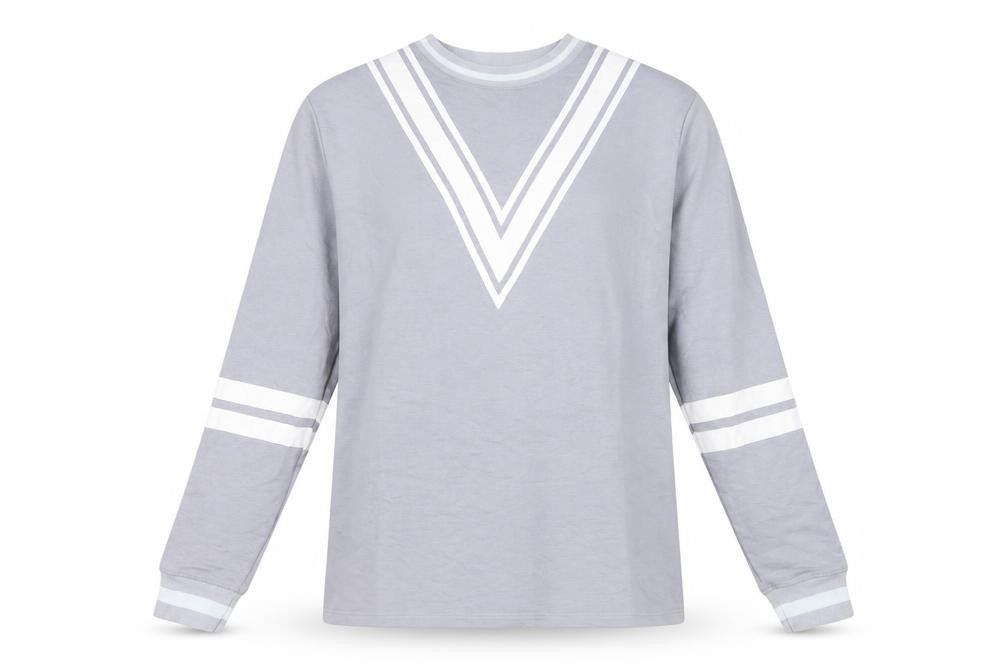 Front view of Unique 21 women’s grey cotton pullover sweatshirt, size UK 14, pullover