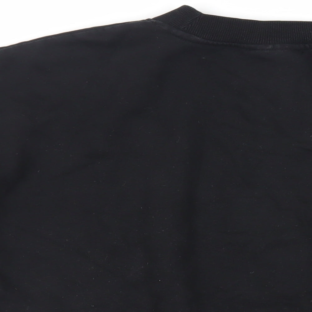 Weekday Womens Black Cotton Pullover Sweatshirt Size S Pullover