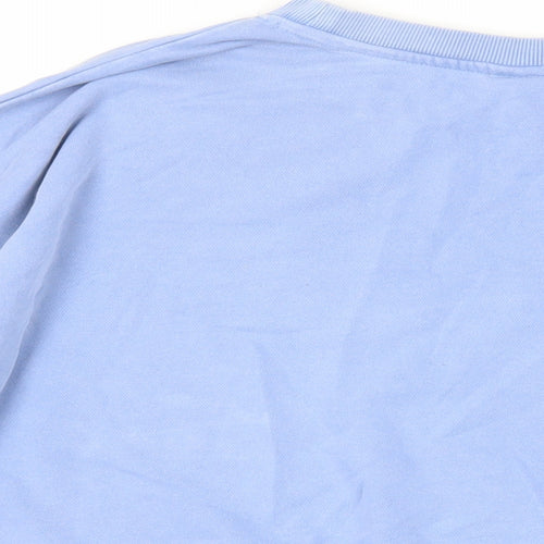 H&M Womens Blue Cotton Pullover Sweatshirt Size M Pullover