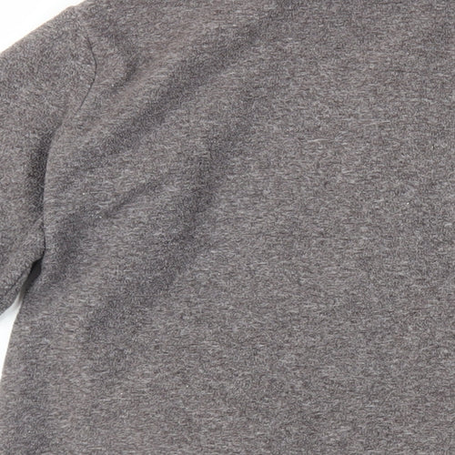 Marks and Spencer Womens Grey Jacket Size 12 Zip - Zipped Pockets
