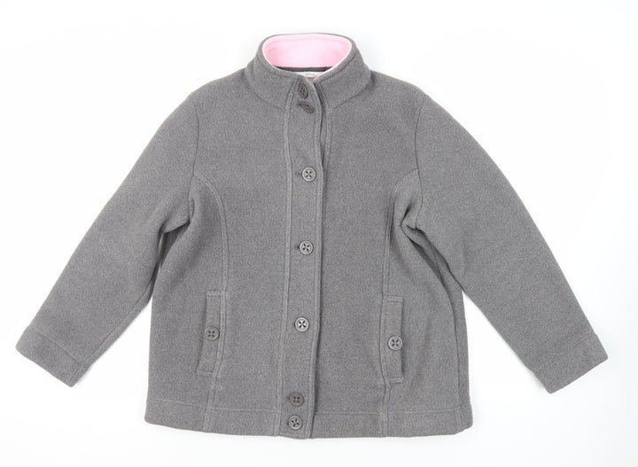 Marks and Spencer Womens Grey Jacket Size 18 Button