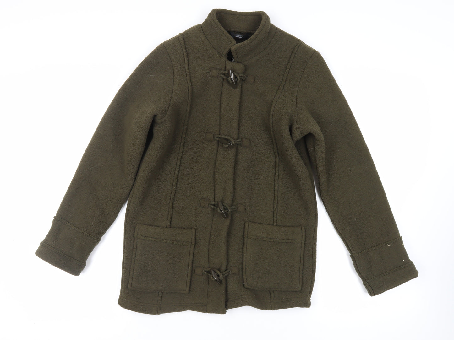 Marks and Spencer Womens Green Jacket Size 8 Zip