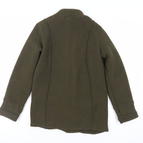 Marks and Spencer Womens Green Jacket Size 8 Zip