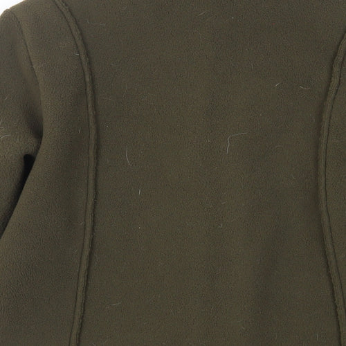 Marks and Spencer Womens Green Jacket Size 8 Zip