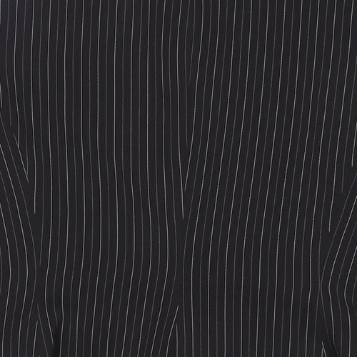 NEXT Womens Black Striped Jacket Blazer Size 10 Button