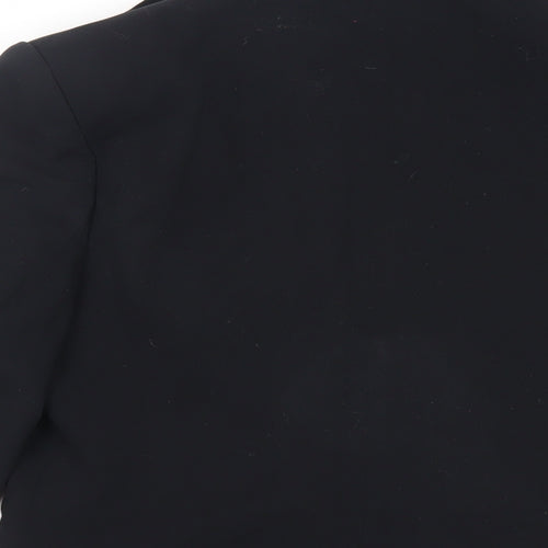 NEXT Womens Black Jacket Blazer Size 10 Button - Contrasting Stitching