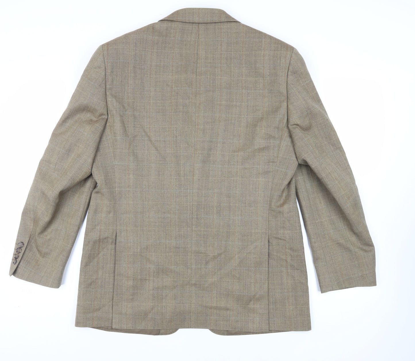 Marks and Spencer Mens Beige Wool Jacket Blazer Size 42 Regular