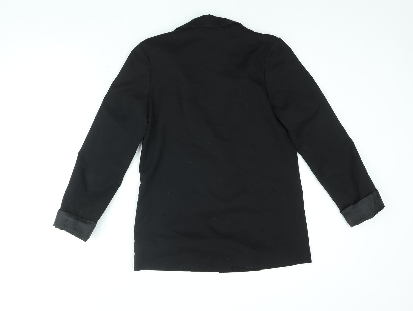 H&M Womens Black Jacket Blazer Size 8 Button