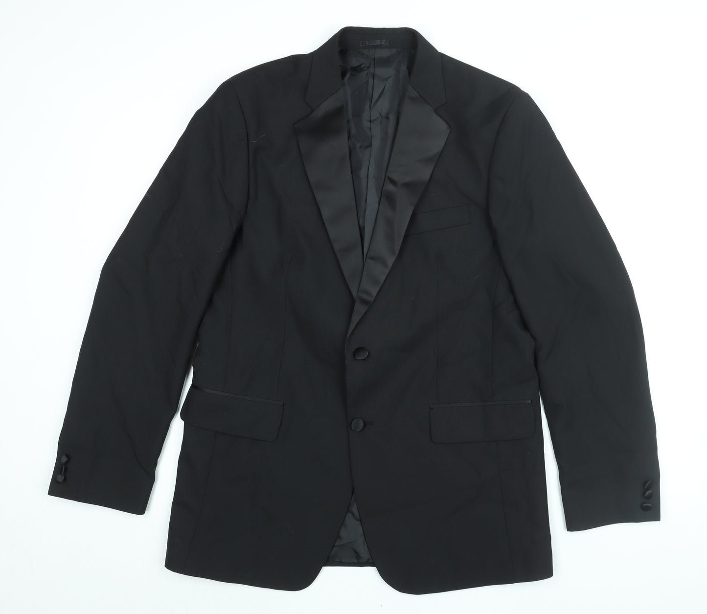 Clermont Direct Mens Black Wool Jacket Suit Jacket Size 40 Regular