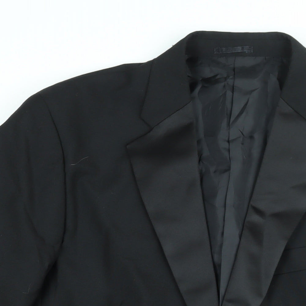 Clermont Direct Mens Black Wool Jacket Suit Jacket Size 40 Regular