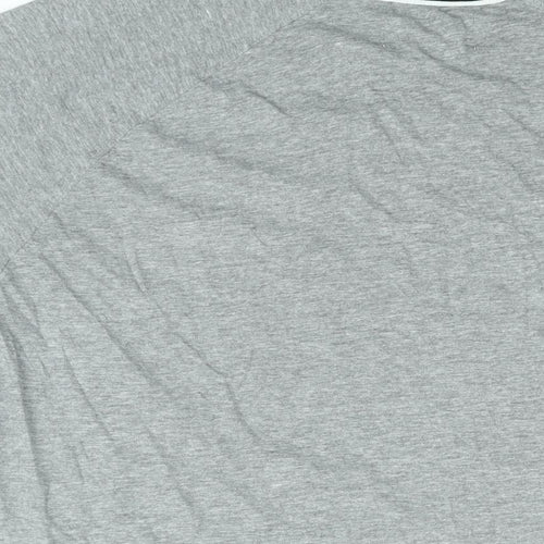 Penguin Mens Grey Cotton T-Shirt Size XL Round Neck