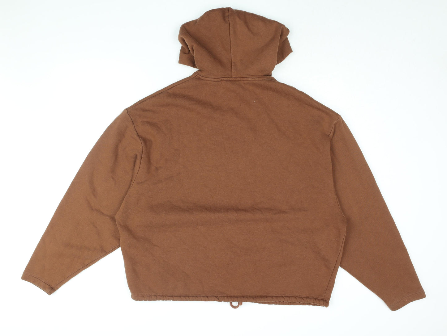 COLLUSION Womens Brown Cotton Pullover Hoodie Size M Pullover