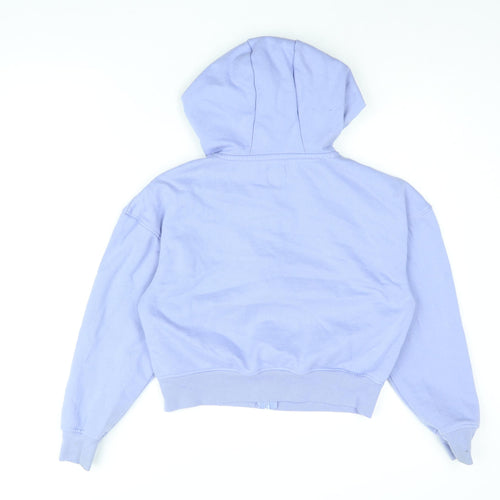 Disney Womens Blue Cotton Full Zip Hoodie Size XS Zip - Stitch