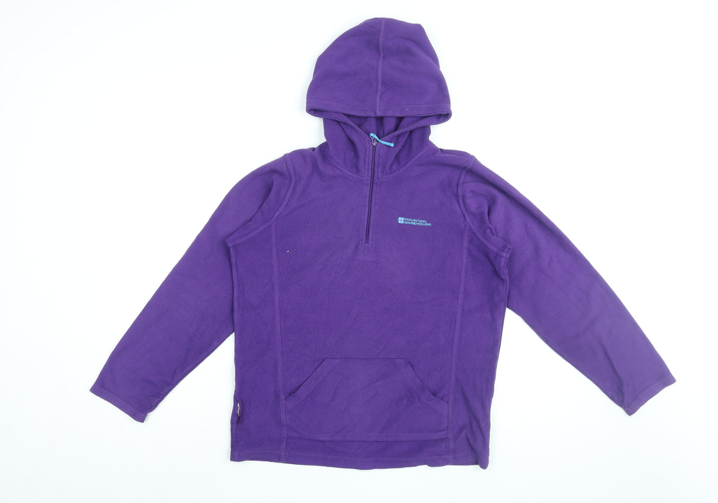 Mountain Warehouse Girls Purple Polyester Pullover Hoodie Size 13 Years Zip