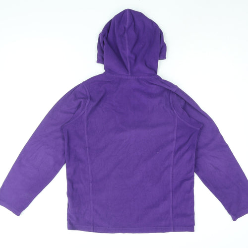 Mountain Warehouse Girls Purple Polyester Pullover Hoodie Size 13 Years Zip