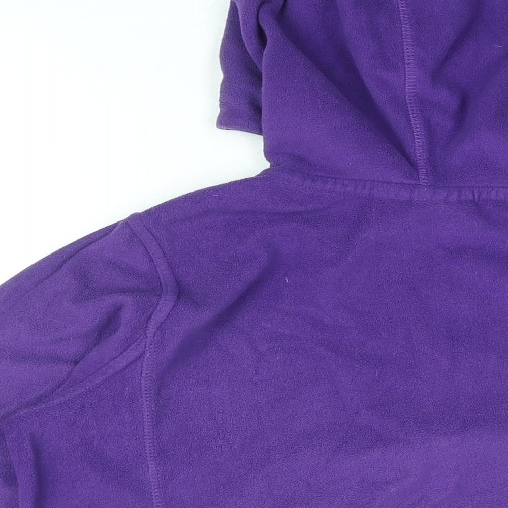 Mountain Warehouse Girls Purple Polyester Pullover Hoodie Size 13 Years Zip