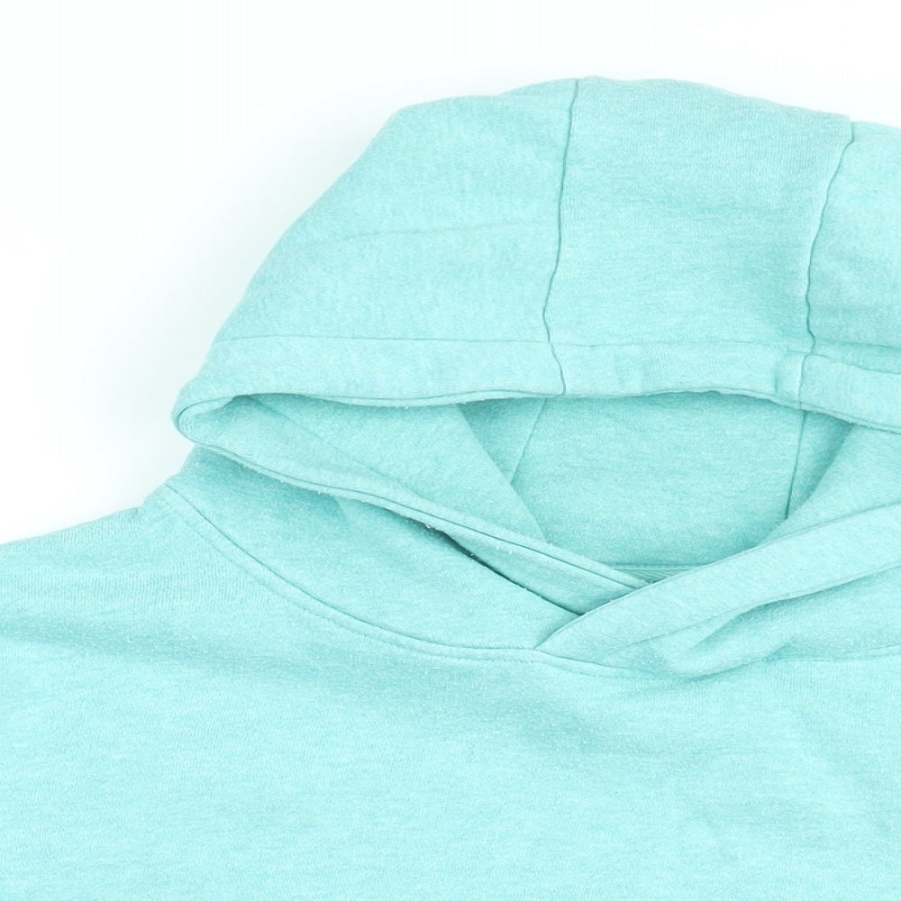 Passenger Womens Blue Cotton Pullover Hoodie Size M Pullover