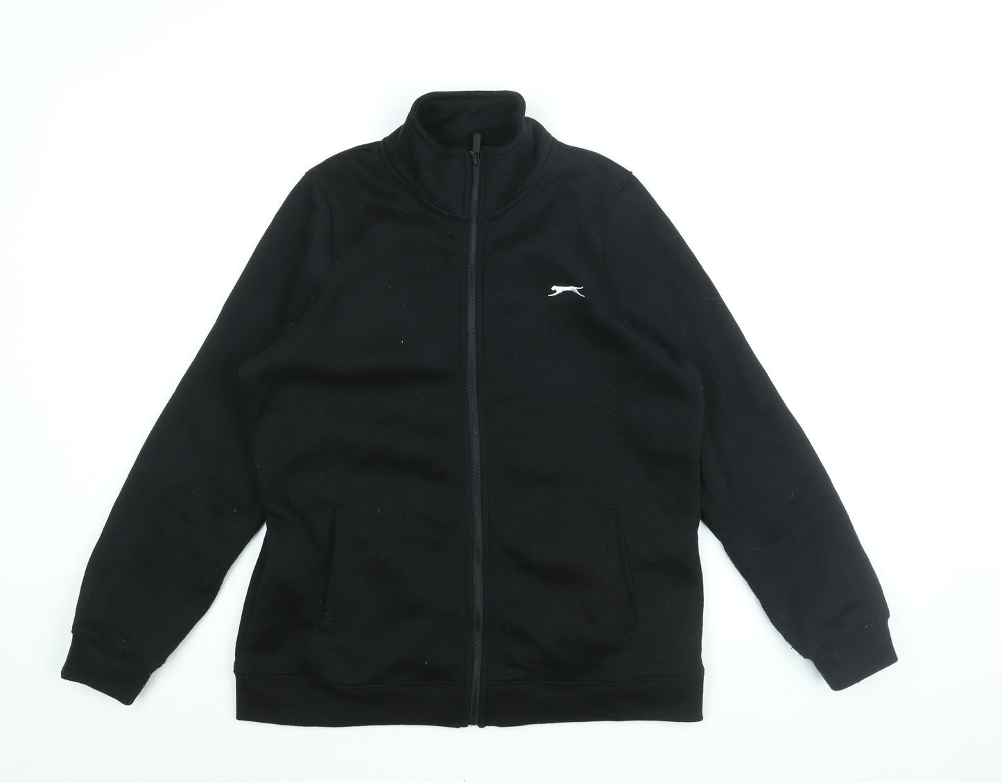 Slazenger Womens Black Cotton Full Zip Sweatshirt Size 14 Zip