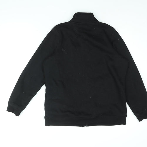 Slazenger Womens Black Cotton Full Zip Sweatshirt Size 14 Zip