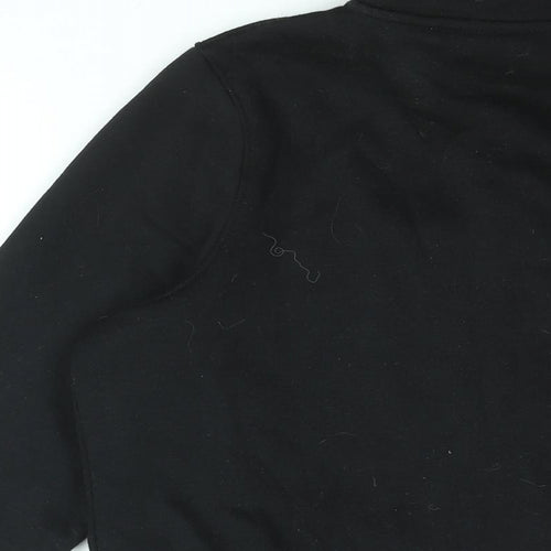 Slazenger Womens Black Cotton Full Zip Sweatshirt Size 14 Zip