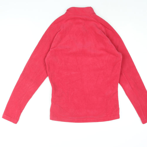 DECATHLON Womens Pink Polyester Pullover Sweatshirt Size M Zip