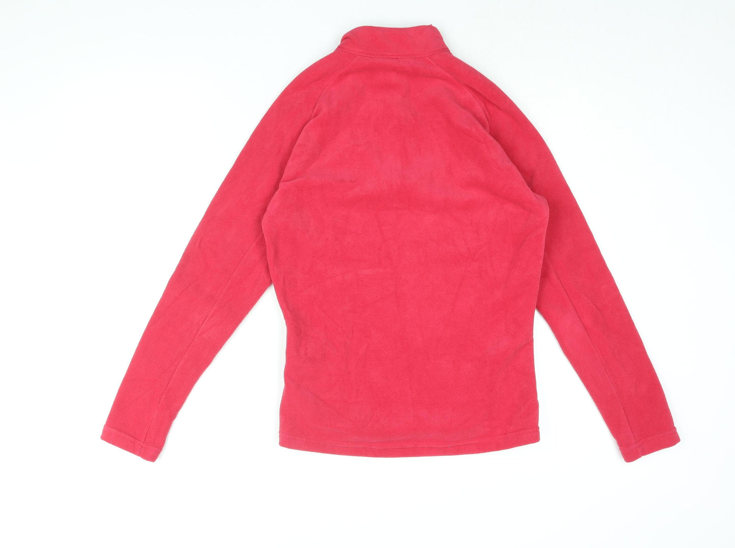 DECATHLON Womens Pink Polyester Pullover Sweatshirt Size M Zip