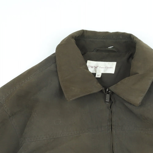 EWM Mens Brown Jacket Coat Size M Zip