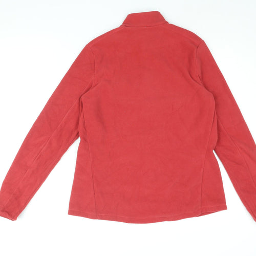 DECATHLON Womens Red Polyester Pullover Sweatshirt Size XL Zip