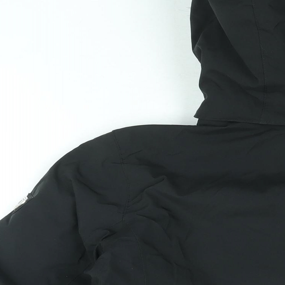 Dare 2B Girls Black Geometric Ski Jacket Coat Size 14 Years Zip