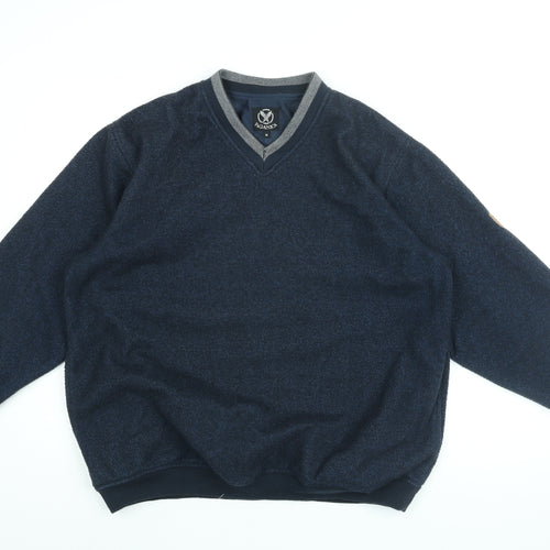 Paganica Mens Blue Polyester Pullover Sweatshirt Size M