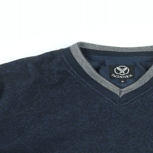 Paganica Mens Blue Polyester Pullover Sweatshirt Size M