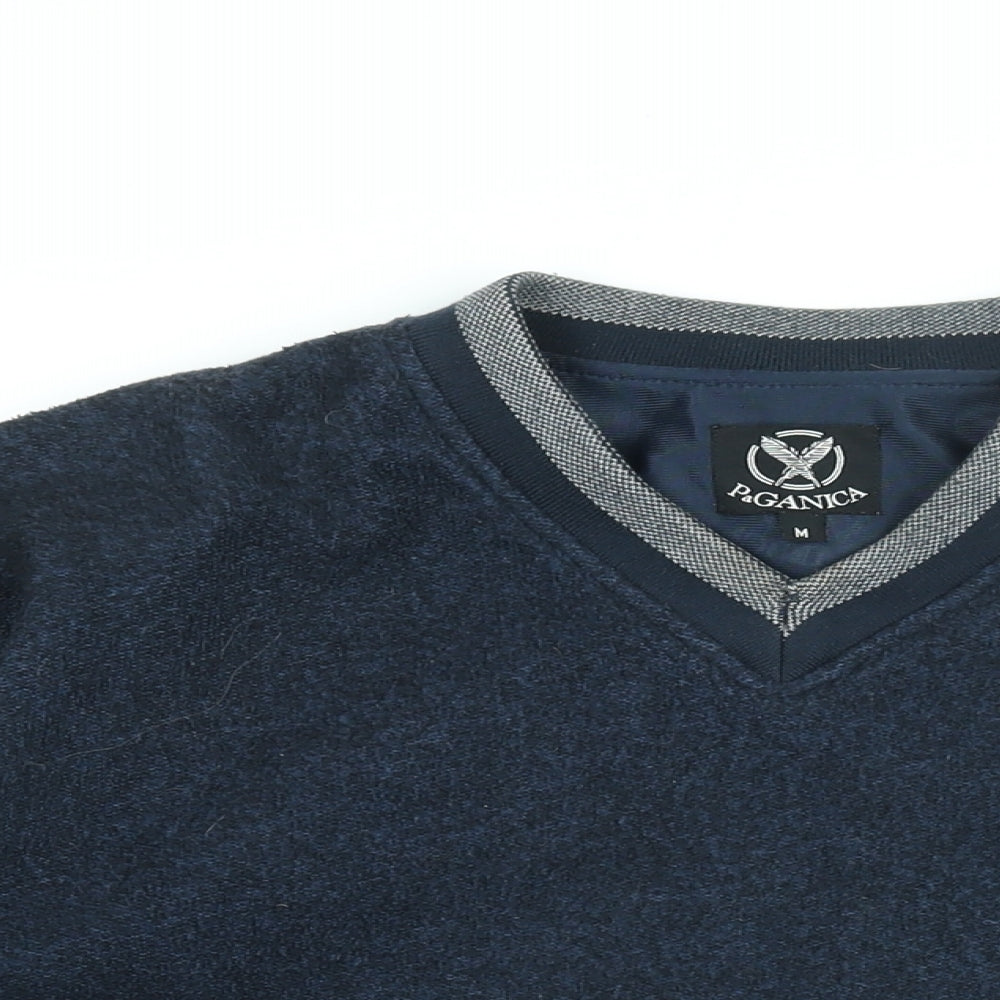 Paganica Mens Blue Polyester Pullover Sweatshirt Size M