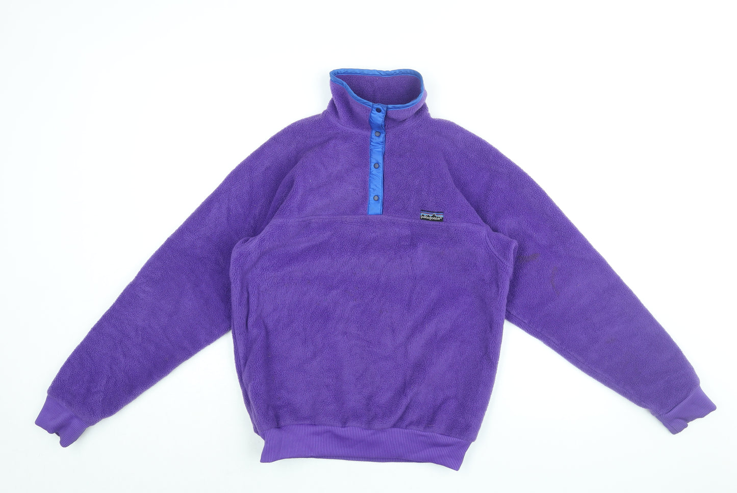 Patagonia Womens Purple Polyester Pullover Sweatshirt Size S Snap