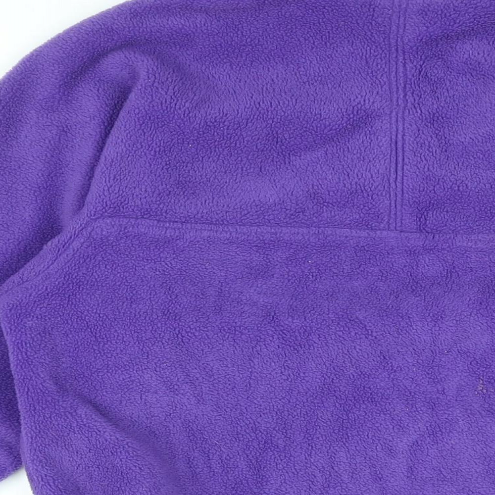 Patagonia Womens Purple Polyester Pullover Sweatshirt Size S Snap