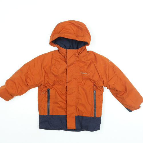 Craghoppers Boys Orange Rain Coat Coat Size 3-4 Years Zip