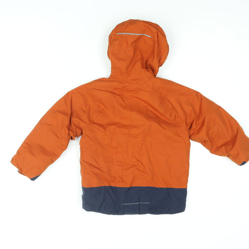 Craghoppers Boys Orange Rain Coat Coat Size 3-4 Years Zip