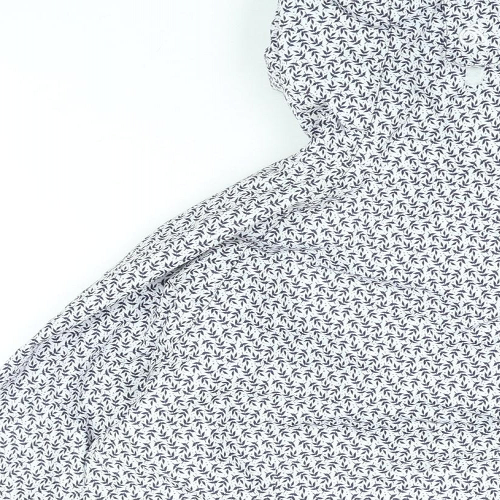 Craghoppers Womens White Geometric Jacket Coat Size 8 Zip
