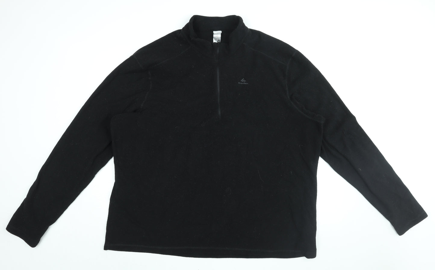 DECATHLON Mens Black Polyester Pullover Sweatshirt Size 4XL