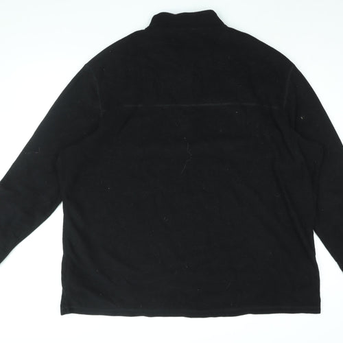 DECATHLON Mens Black Polyester Pullover Sweatshirt Size 4XL