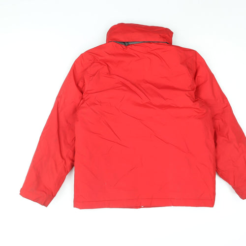 Wed'ze Boys Red Rain Coat Coat Size 10 Years Zip