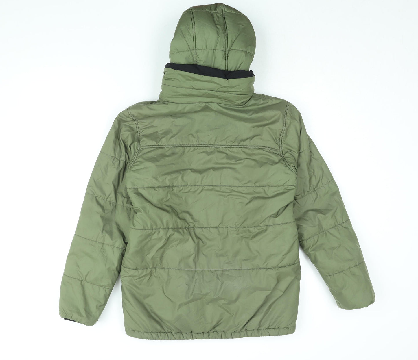 Didriksons Boys Green Puffer Jacket Coat Size 13 Years Zip